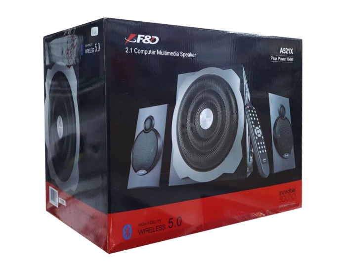 2.1 speakers with store bluetooth and fm